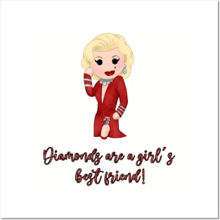 Diamonds are a girl's best friend Posters and Art